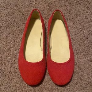 Lands End (Wider Width) Red Flats